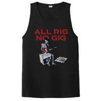 All Rig No Gig Skeleton Play Electric Guitar Music Rock PosiCharge Competitor Tank