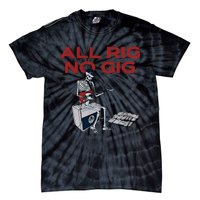 All Rig No Gig Skeleton Play Electric Guitar Music Rock Tie-Dye T-Shirt