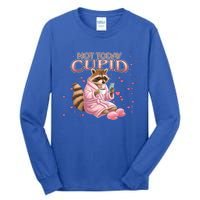 Antivalentine Raccoon Not Today Cupid Concept Cute Gift Tall Long Sleeve T-Shirt