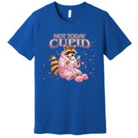 Antivalentine Raccoon Not Today Cupid Concept Cute Gift Premium T-Shirt