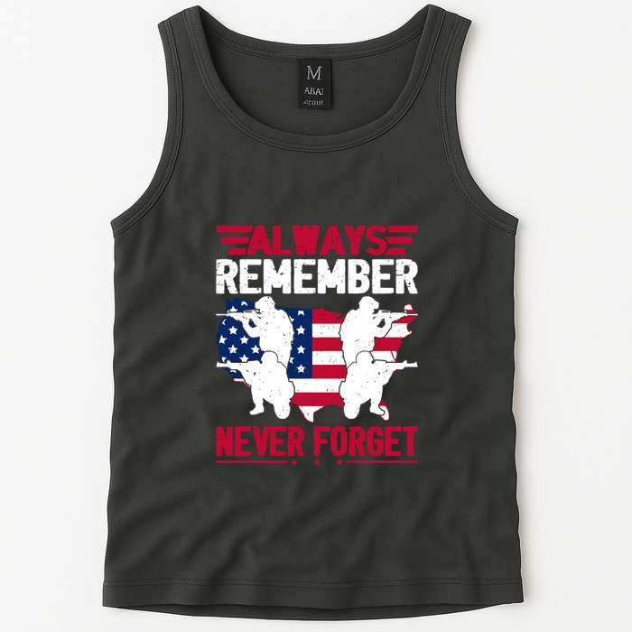 Always Remember, Never Forget Memorial Day Gift Tank Top