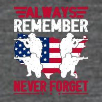 Always Remember, Never Forget Memorial Day Gift Tank Top