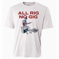 All Rig No Gig Skeleton Play Electric Guitar Music Rock Cooling Performance Crew T-Shirt