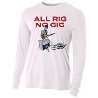 All Rig No Gig Skeleton Play Electric Guitar Music Rock Cooling Performance Long Sleeve Crew