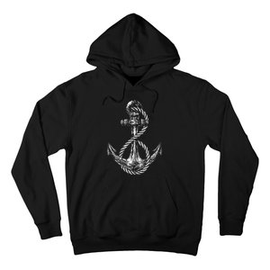 Anchor Rope Nautical Sailing Sail Sea Hoodie