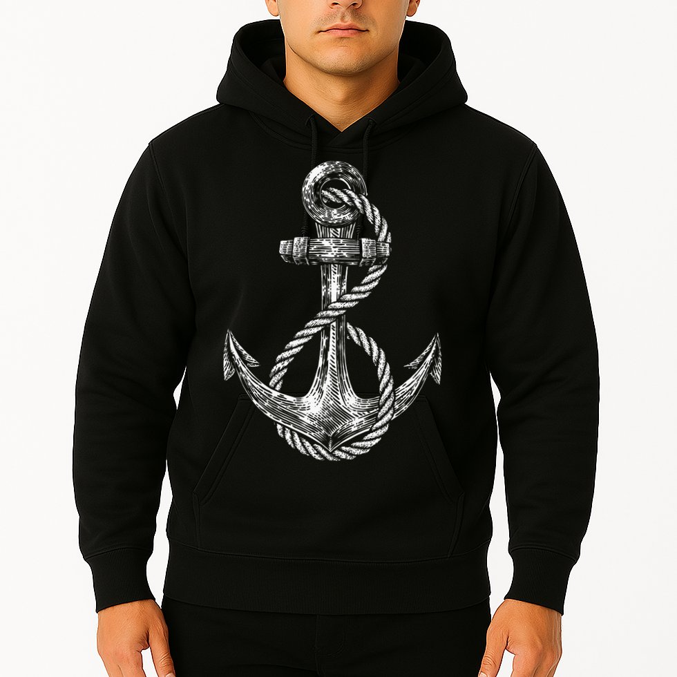 Anchor Rope Nautical Sailing Sail Sea Hoodie