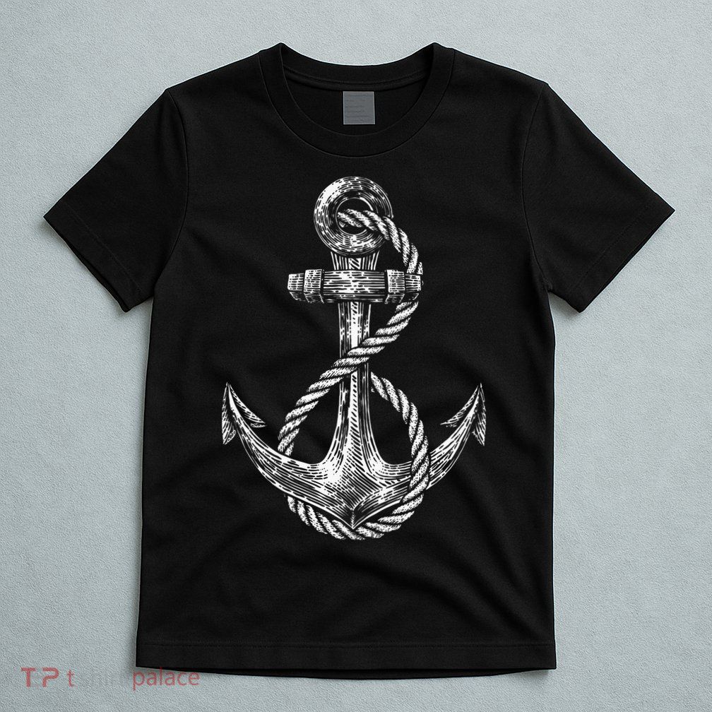 Anchor Rope Nautical Sailing Sail Sea T-Shirt
