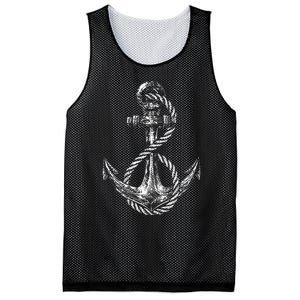 Anchor Rope Nautical Sailing Sail Sea Mesh Reversible Basketball Jersey Tank