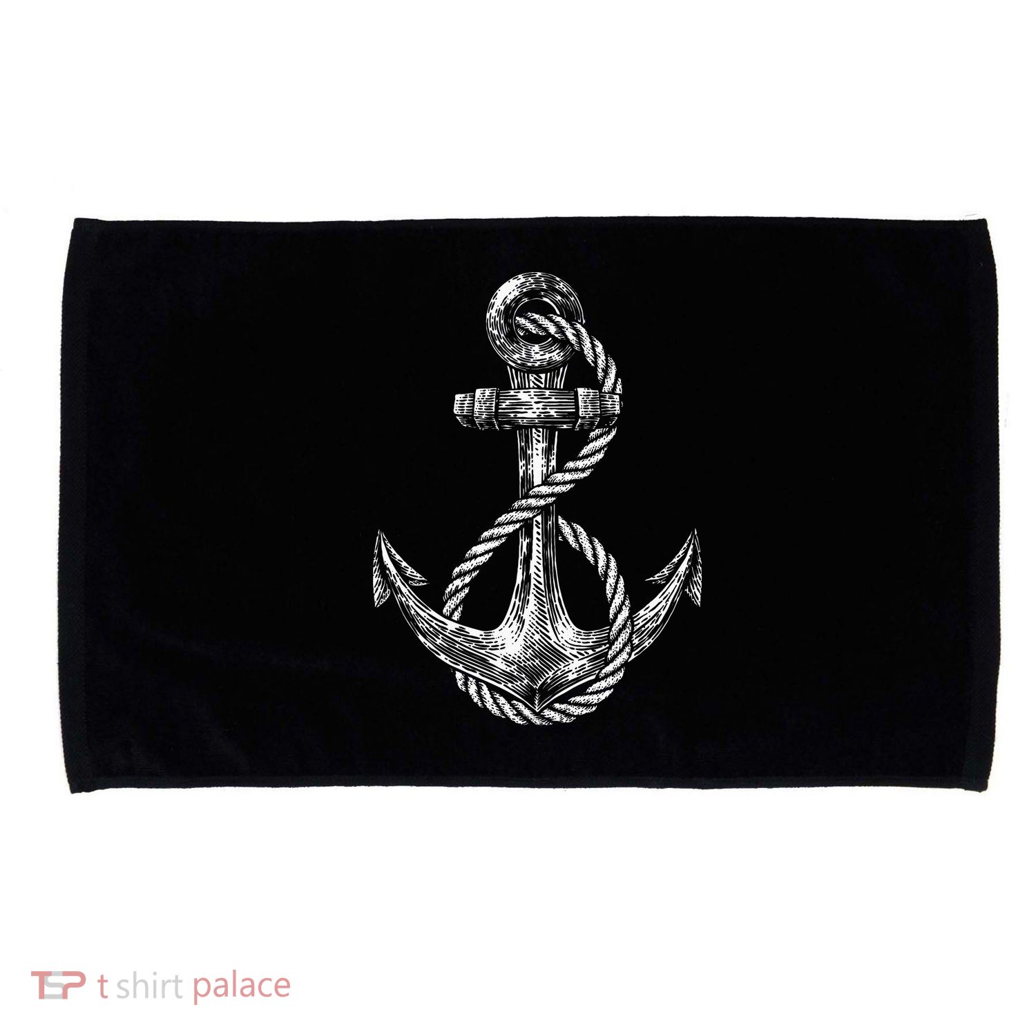 Anchor Rope Nautical Sailing Sail Sea Microfiber Hand Towel