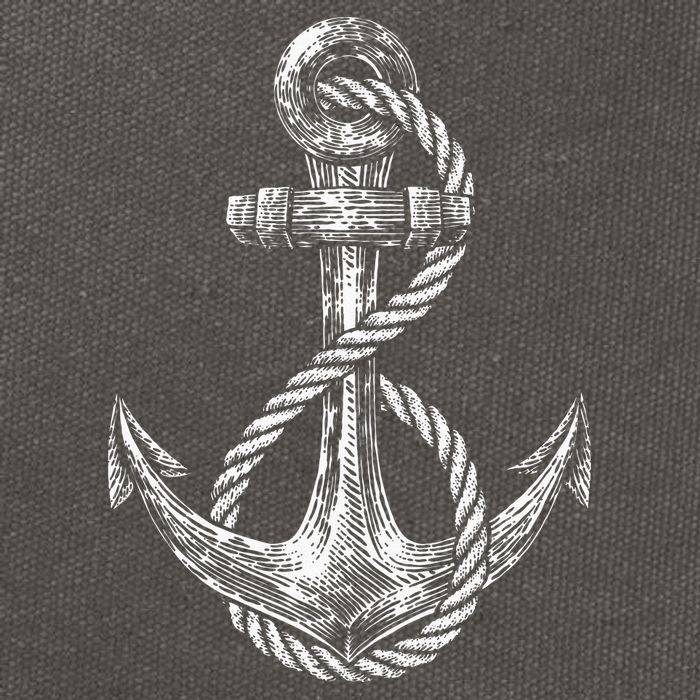 Anchor Rope Nautical Sailing Sail Sea Cotton Canvas Backpack