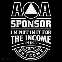 Aa Recovery Na Sponsor Alcoholics Anonymous Aa Sobriety T-Shirt