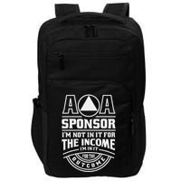 Aa Recovery Na Sponsor Alcoholics Anonymous Aa Sobriety Impact Tech Backpack