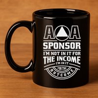 Aa Recovery Na Sponsor Alcoholics Anonymous Aa Sobriety 11oz C Handle Ceramic Mug