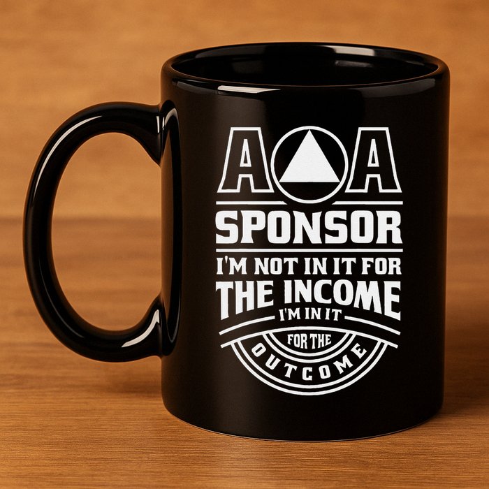 Aa Recovery Na Sponsor Alcoholics Anonymous Aa Sobriety 11oz C Handle Ceramic Mug