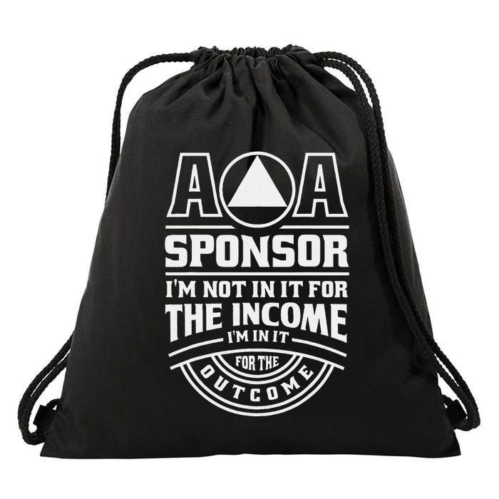 Aa Recovery Na Sponsor Alcoholics Anonymous Aa Sobriety Drawstring Bag