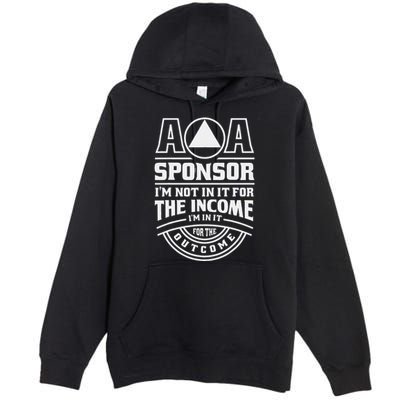 Aa Recovery Na Sponsor Alcoholics Anonymous Aa Sobriety Premium Pullover Hoodie