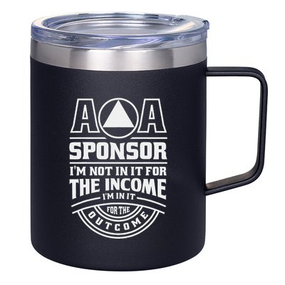 Aa Recovery Na Sponsor Alcoholics Anonymous Aa Sobriety 12oz Stainless Steel Coffee Mug