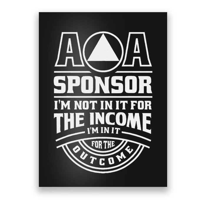 Aa Recovery Na Sponsor Alcoholics Anonymous Aa Sobriety Poster