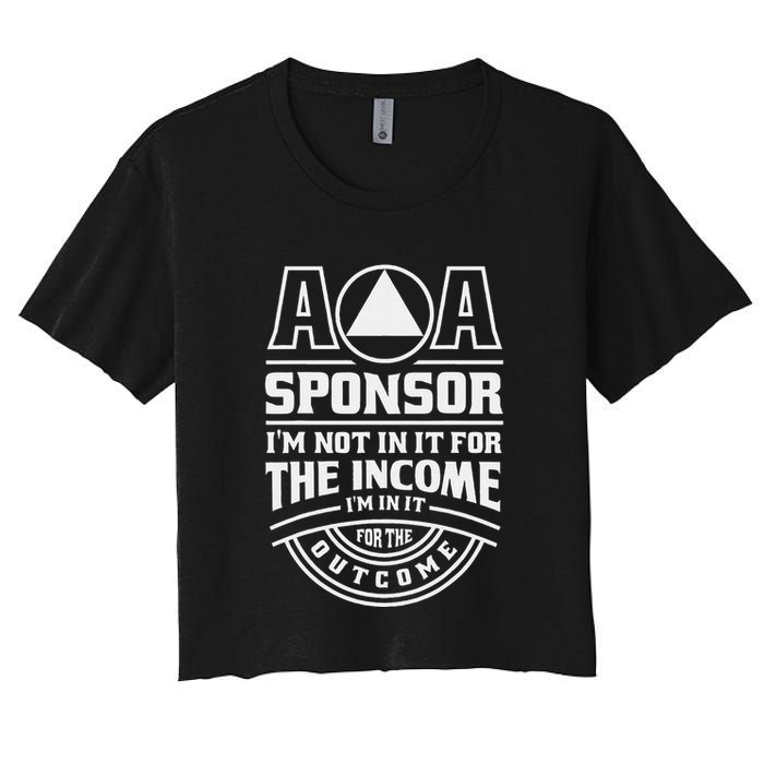 Aa Recovery Na Sponsor Alcoholics Anonymous Aa Sobriety Crop Top