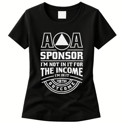 Aa Recovery Na Sponsor Alcoholics Anonymous Aa Sobriety Womens T-Shirt