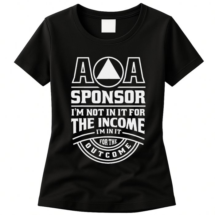 Aa Recovery Na Sponsor Alcoholics Anonymous Aa Sobriety Womens T-Shirt