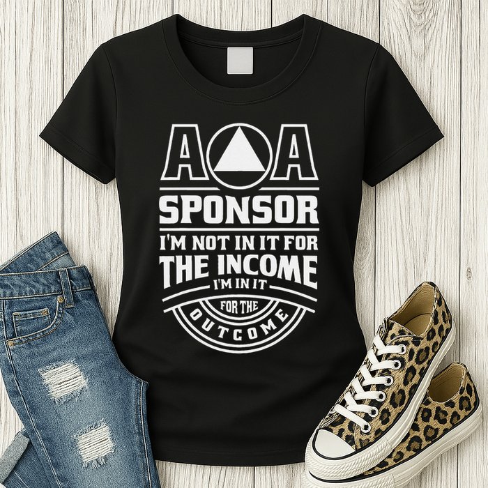 Aa Recovery Na Sponsor Alcoholics Anonymous Aa Sobriety Womens T-Shirt