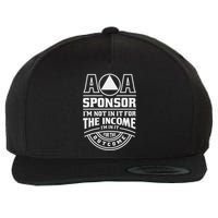 Aa Recovery Na Sponsor Alcoholics Anonymous Aa Sobriety Wool Snapback Cap