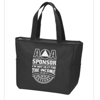 Aa Recovery Na Sponsor Alcoholics Anonymous Aa Sobriety Zip Tote Bag