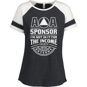 Aa Recovery Na Sponsor Alcoholics Anonymous Aa Sobriety Enza Ladies Jersey Colorblock Tee