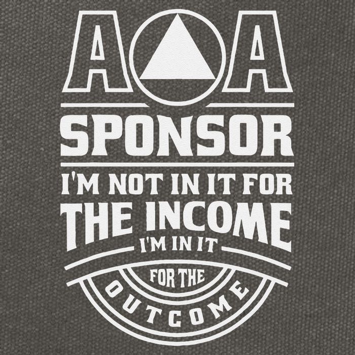 Aa Recovery Na Sponsor Alcoholics Anonymous Aa Sobriety Cotton Canvas Backpack
