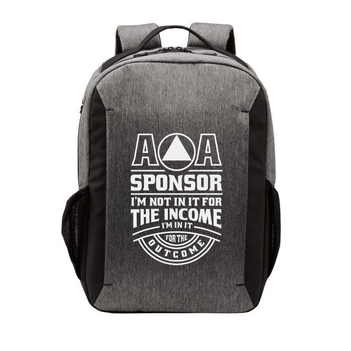 Aa Recovery Na Sponsor Alcoholics Anonymous Aa Sobriety Vector Backpack