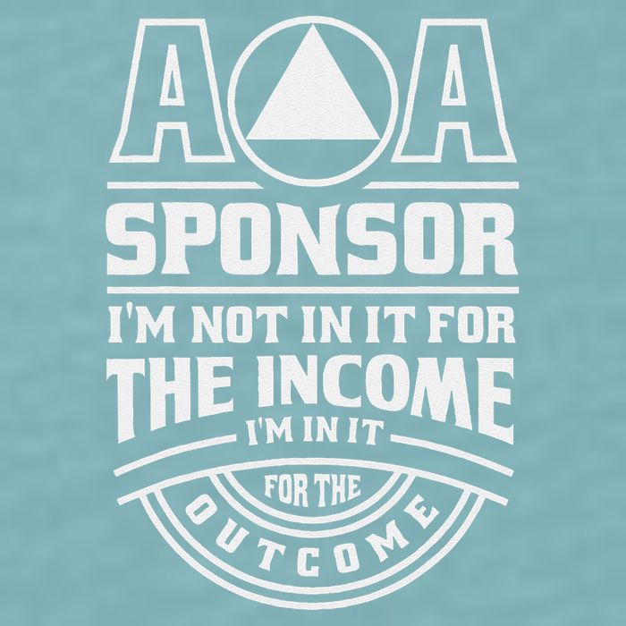 Aa Recovery Na Sponsor Alcoholics Anonymous Aa Sobriety Sueded Cloud Jersey T-Shirt