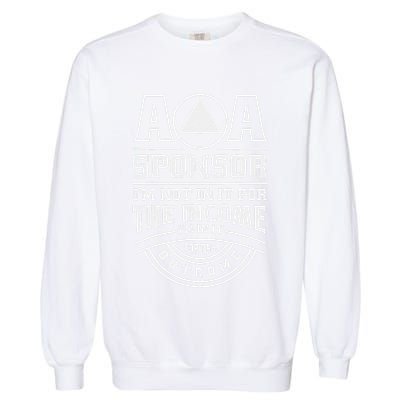 Aa Recovery Na Sponsor Alcoholics Anonymous Aa Sobriety Garment-Dyed Sweatshirt