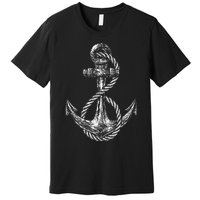 Anchor Rope Nautical Sailing Sail Sea Premium T-Shirt