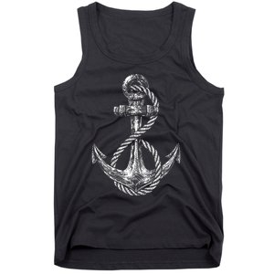 Anchor Rope Nautical Sailing Sail Sea Tank Top