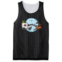 Ambulance Reindeer Nurse Christmas Winter Scrub Xmas Medical Mesh Reversible Basketball Jersey Tank