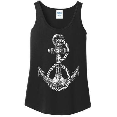 Anchor Rope Nautical Sailing Sail Sea Ladies Essential Tank