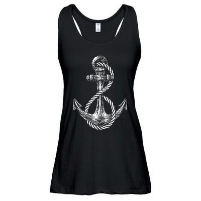 Anchor Rope Nautical Sailing Sail Sea Ladies Essential Flowy Tank