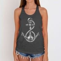 Anchor Rope Nautical Sailing Sail Sea Women's Knotted Racerback Tank