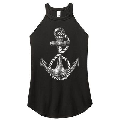 Anchor Rope Nautical Sailing Sail Sea Women's Perfect Tri Rocker Tank