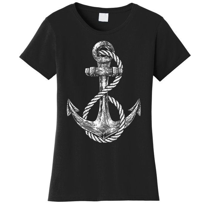 Anchor Rope Nautical Sailing Sail Sea Women's T-Shirt