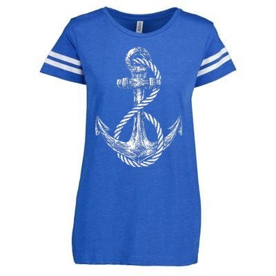 Anchor Rope Nautical Sailing Sail Sea Enza Ladies Jersey Football T-Shirt