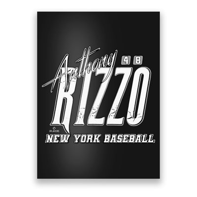 Anthony Rizzo New York Baseball Rock Poster
