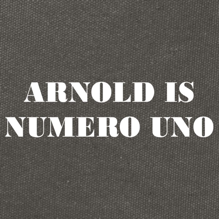 Arnold Is Numero Uno Cotton Canvas Backpack