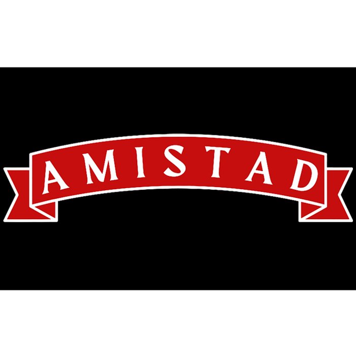 Amistad Red On White House Of Friendship Teachers Students Bumper Sticker