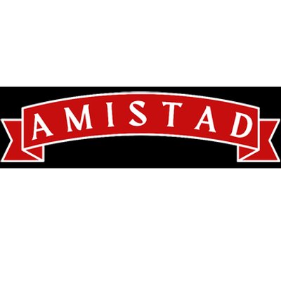 Amistad Red On White House Of Friendship Teachers Students Bumper Sticker