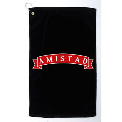 Amistad Red On White House Of Friendship Teachers Students Platinum Collection Golf Towel