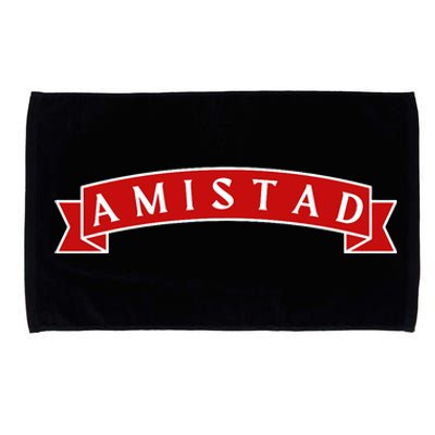 Amistad Red On White House Of Friendship Teachers Students Microfiber Hand Towel