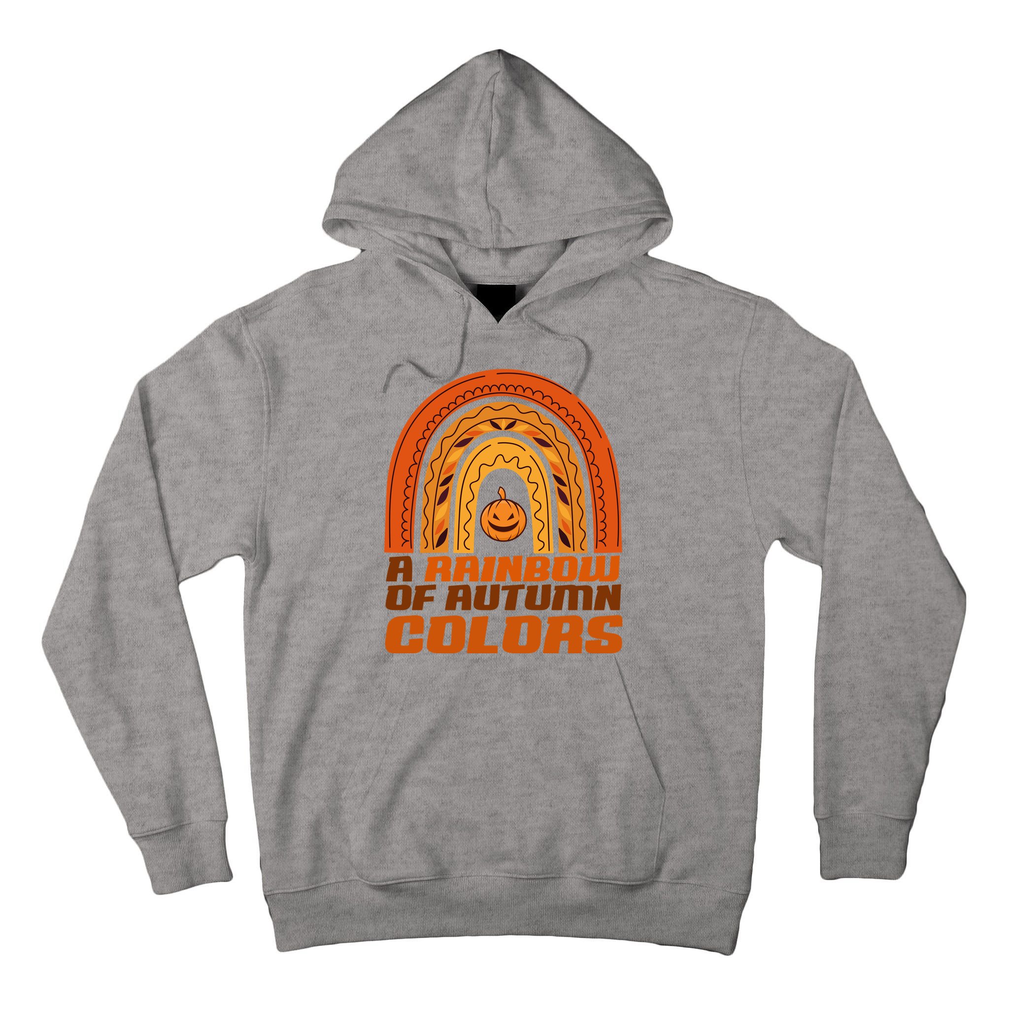 A Rainbow Of Autumn Colors Halloween Pumpkin Tall Hoodie
