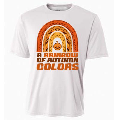 A Rainbow Of Autumn Colors Halloween Pumpkin Cooling Performance Crew T-Shirt